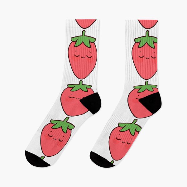 Item preview, Sleepy Strawberry Kawaii Cartoon Sticker designed and sold by Rexusstain.