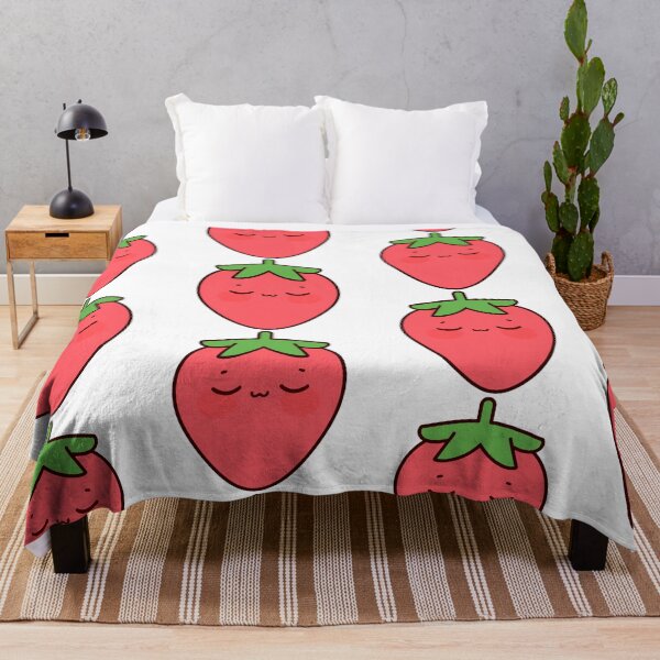 Item preview, Sleepy Strawberry Kawaii Cartoon Sticker designed and sold by Rexusstain.