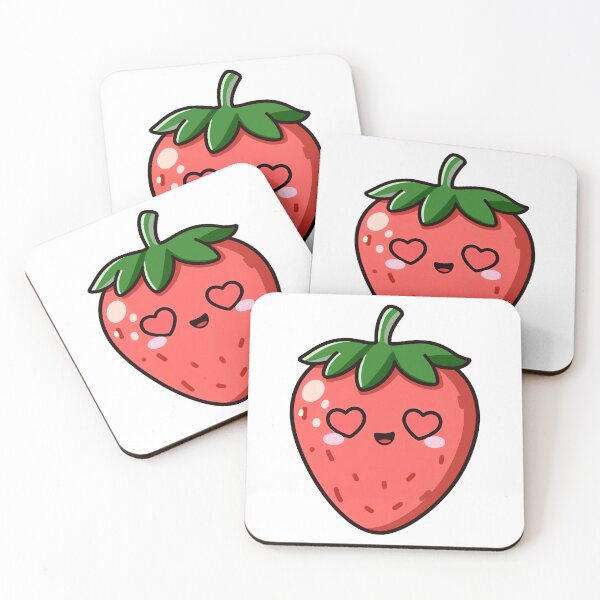Item preview, Love Strawberry Kawaii Cartoon Sticker designed and sold by Rexusstain.