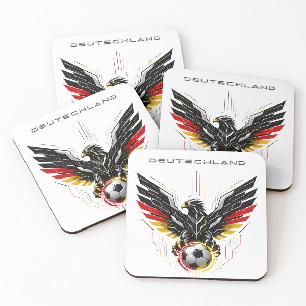 Item preview, Germany Soccer Cyber Eagle - Futuristic Deutschland Football Streetwear Tee designed and sold by Extravanganzza.