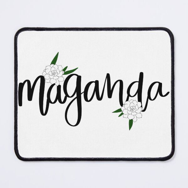 Item preview, Maganda Pretty Filipino Tagalog Floral Design designed and sold by Calm and Antsy.