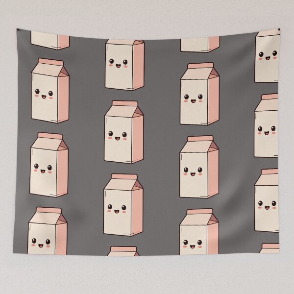Item preview, Cute Kawaii Milk Carton Cartoon designed and sold by Rexusstain.