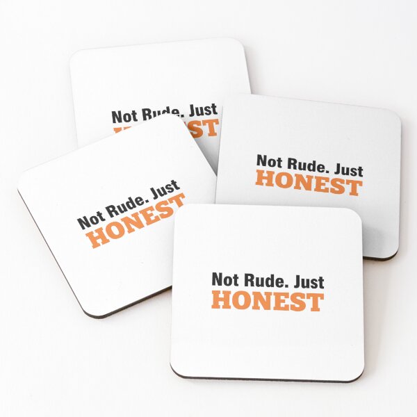 Aperçu de l'œuvre Not Rude Just Honest Minimalist T-Shirt - Bold Typography Statement Design créée et vendue par VanSum.