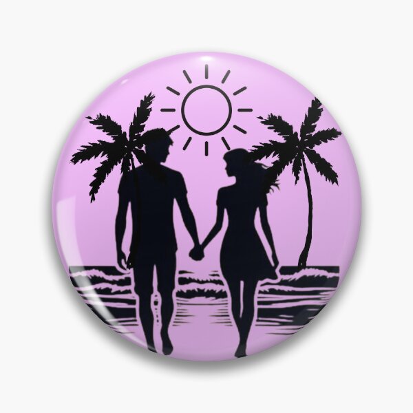 Aperçu de l'œuvre T-shirt silhouette romance côtière créée et vendue par digitalbob60.