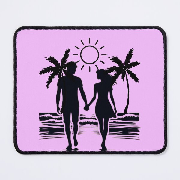 Item preview, Coastal Romance Silhouette T Shirt Design designed and sold by digitalbob60.