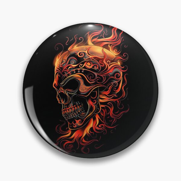 Item preview, Fire Skull designed and sold by ChiliPics.