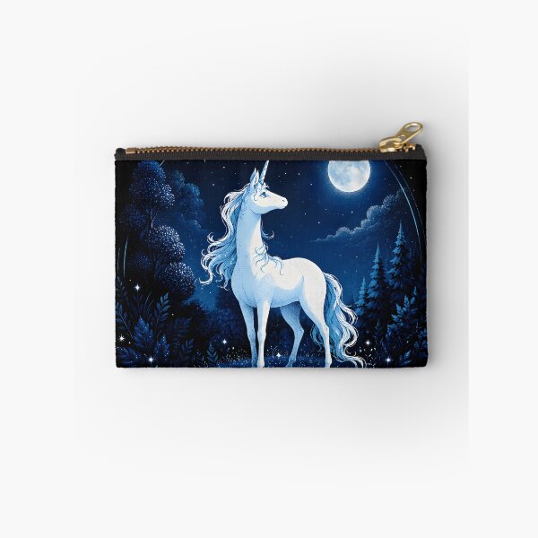Item preview, Stay Wild Moon Child – Mystical Unicorn Framed Art Print | Celestial Fantasy Night Print designed and sold by AbstractAuraArt.
