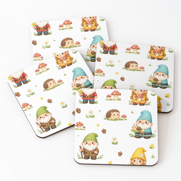 Item preview, Cute Gnomes Design – Whimsical Cozy Cottagecore Fantasy Aesthetic Illustration designed and sold by CosmicCutouts.