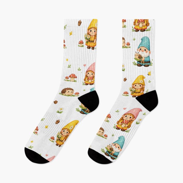 Item preview, Cute Gnomes Design – Whimsical Cozy Cottagecore Fantasy Aesthetic Illustration designed and sold by CosmicCutouts.