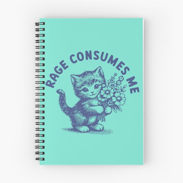 Item preview, Rage Consumes Me Cat Flower Cute Kitty Cat Meme designed and sold by herbwaters.