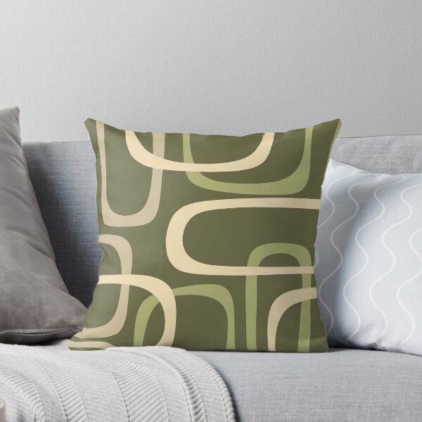 Item preview, Fine Loops Mid-Century Modern Minimalist Olive Green and Beige designed and sold by kierkegaard.