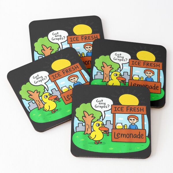 Item preview, Got Any Grapes? Duck Song Meme Lemonade Stand designed and sold by SanTiOmal.