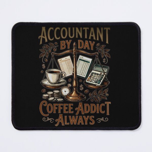 Item preview, Accountant By Day Coffee Addict Always with Vintage Data & Coffee designed and sold by spreadsheetcafe.