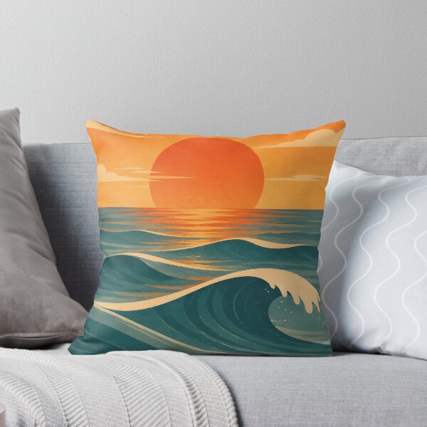 Item preview, Endless Tide – Retro Ocean Dreamscape designed and sold by johndesignwaves.