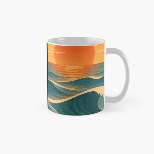 Item preview, Endless Tide – Retro Ocean Dreamscape designed and sold by johndesignwaves.