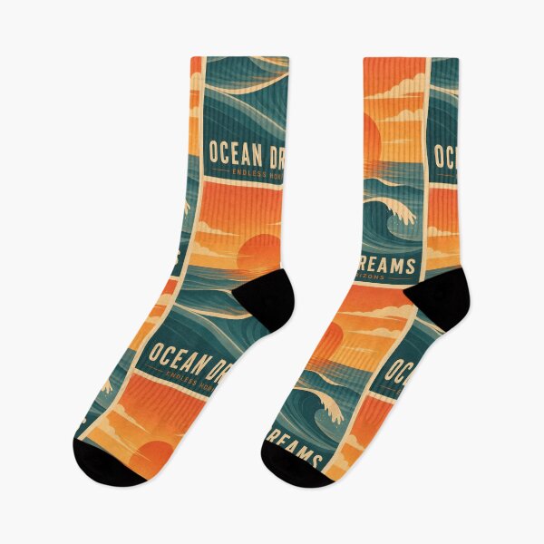 Item preview, Endless Tide – Retro Ocean Dreamscape designed and sold by johndesignwaves.