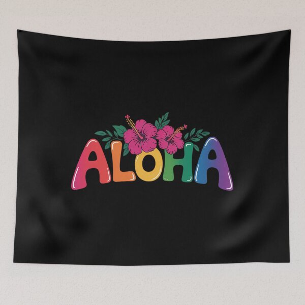 Item preview, Aloha LGBT Gay Pride Day Rainbow Flag State Flower designed and sold by TrinaEspinoza.