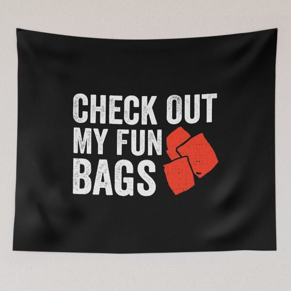 Item preview, Check Out My Fun Bags - Funny Cornhole Game designed and sold by enyqarelsa.