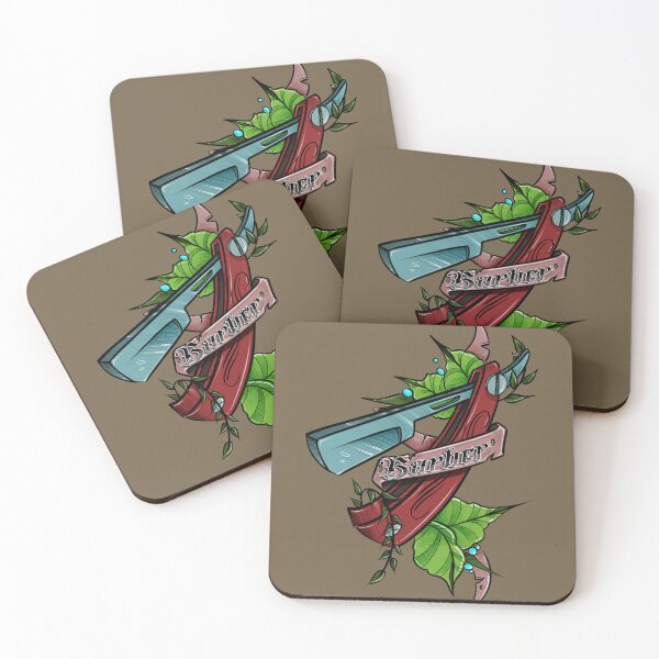 Item preview, Traditional Barber Life Straight Razor Tattoo Art designed and sold by Tonik-VII.