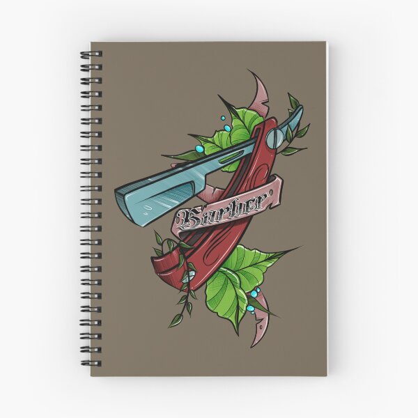Item preview, Traditional Barber Life Straight Razor Tattoo Art designed and sold by Tonik-VII.