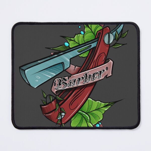 Item preview, Traditional Barber Life Straight Razor Tattoo Art designed and sold by Tonik-VII.