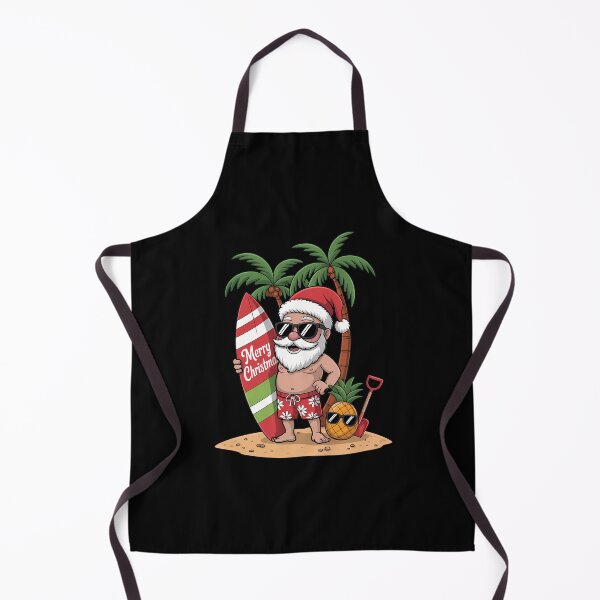 Item preview, Christmas in July Santa Hawaiian Surfing Gifts Summer Surf designed and sold by TrinaEspinoza.