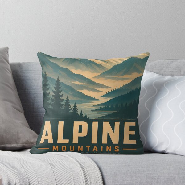 Item preview, Golden Peaks – Mountain Sunset Escape designed and sold by johndesignwaves.