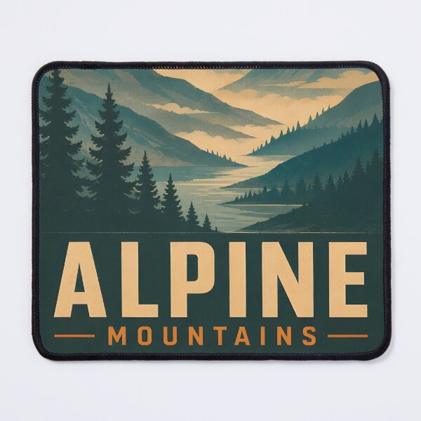 Item preview, Golden Peaks – Mountain Sunset Escape designed and sold by johndesignwaves.
