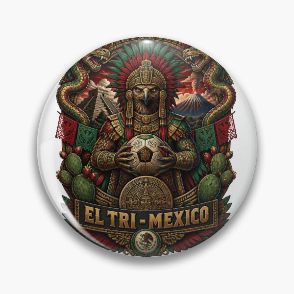 Item preview, Mexico Soccer Aztec - El Tri Vintage Aztec  Warrior Football Fan T-Shirt designed and sold by 18-30.