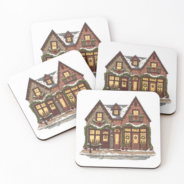 Item preview, Cozy Christmas Village Main Street designed and sold by CozyinTime.