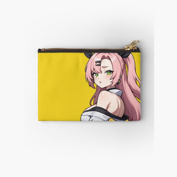 Item preview, Pink Hair Anime Girl in White Floral Yukata designed and sold by Jimakmo.