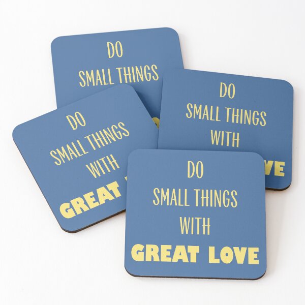 Item preview, Do Small Things With Great Love Yellow Design designed and sold by hurmerinta.