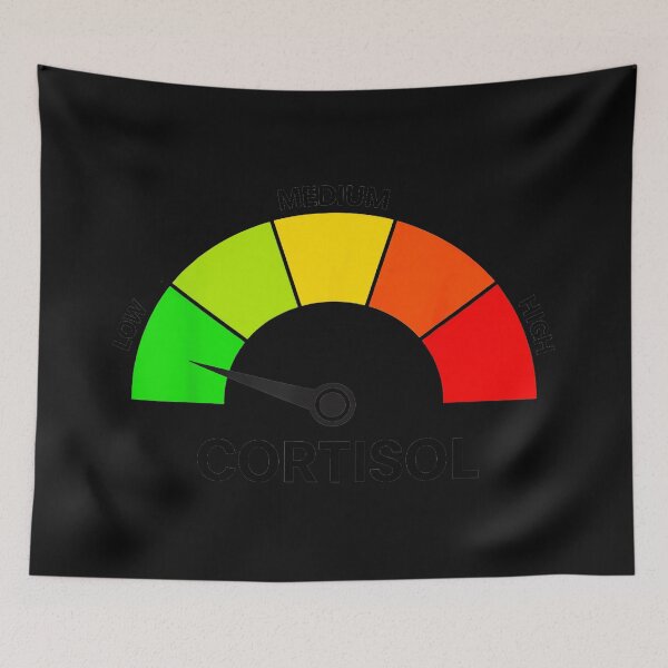 Item preview, Low Medium High Cortisol Stress Hormone Wellness Awareness designed and sold by SanTiOmal.