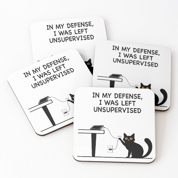 Item preview, Funny Black Cat Pulling Phone Charger Cable Minimalist Sticker Design designed and sold by JoelmaQ.