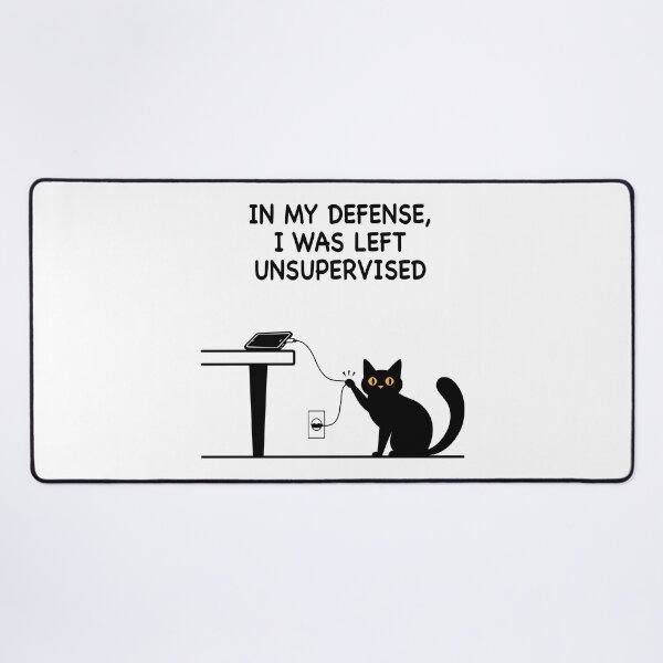 Item preview, Funny Black Cat Pulling Phone Charger Cable Minimalist Sticker Design designed and sold by JoelmaQ.