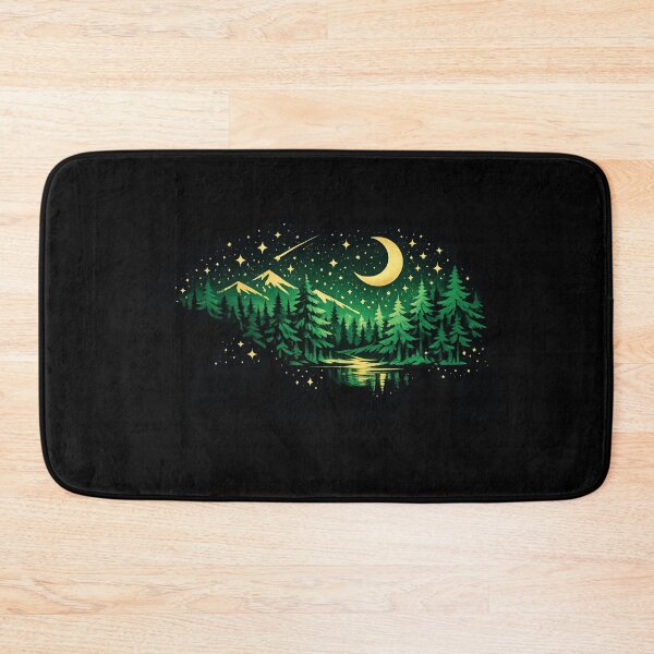 Item preview, Guardian Forest Bear Cosmic Double Exposure Art designed and sold by tineldesign.
