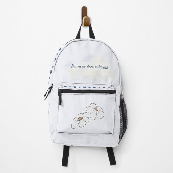 Item preview, The Moon Does Not Rush | Soft Cloud Poetry Aesthetic designed and sold by DreamForge Collections.