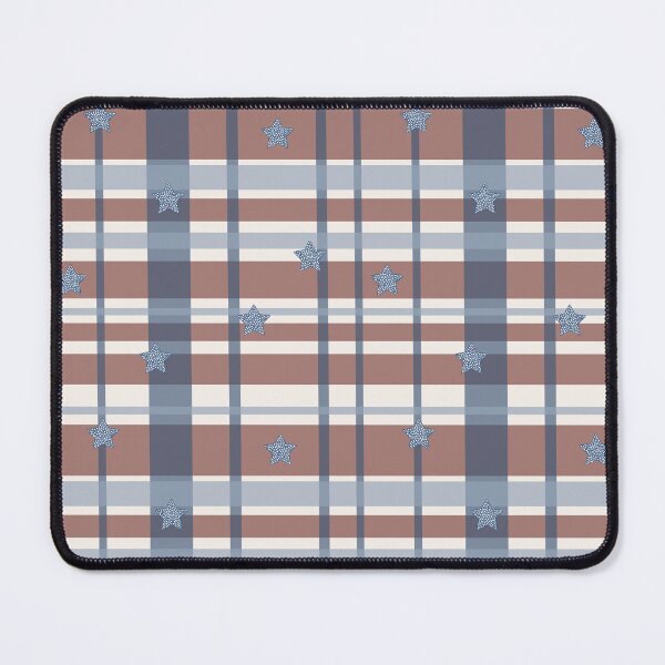 Item preview, Americana Heirloom Plaid and Stars designed and sold by FeeArtDesign.