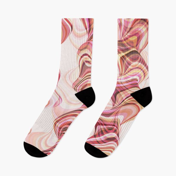 Item preview, Abstract Smoke Tunnels Print - Crazy Smoky Monochrome Flow Art designed and sold by KINKDesign.