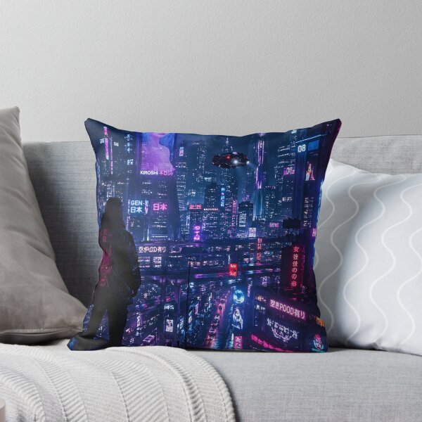 Item preview, Cyberpunk Cityscape designed and sold by johndesignwaves.