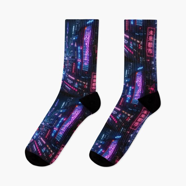 Item preview, Cyberpunk Cityscape designed and sold by johndesignwaves.