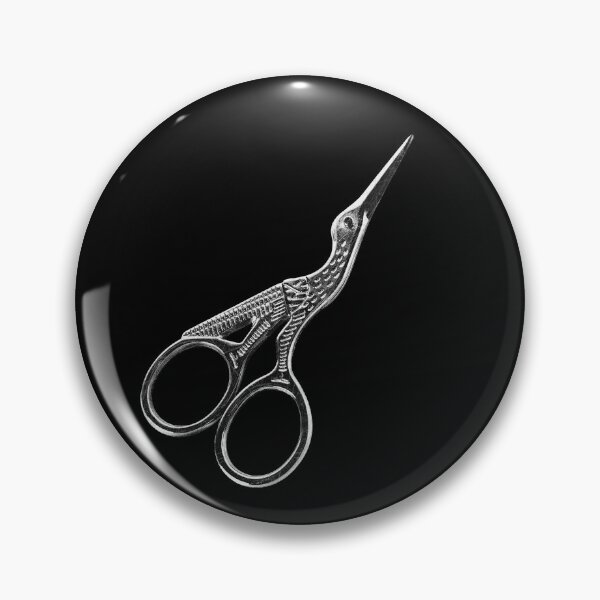 Item preview, Antique Stork Embroidery Scissors Victorian Craft Art designed and sold by Ghoul Enterprises.