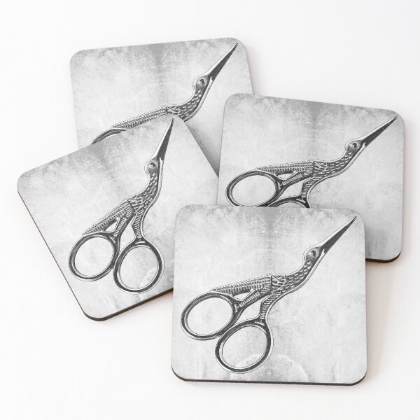 Item preview, Antique Stork Embroidery Scissors Victorian Craft Art designed and sold by Ghoul Enterprises.