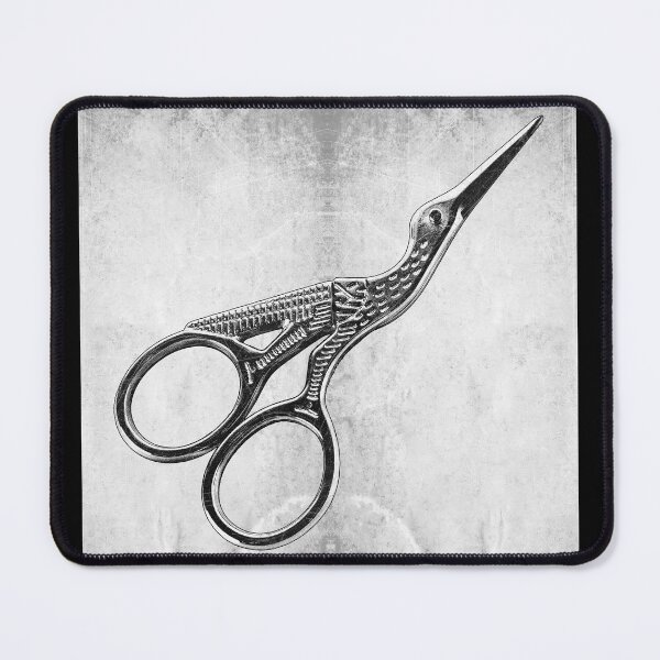 Item preview, Antique Stork Embroidery Scissors Victorian Craft Art designed and sold by Ghoul Enterprises.