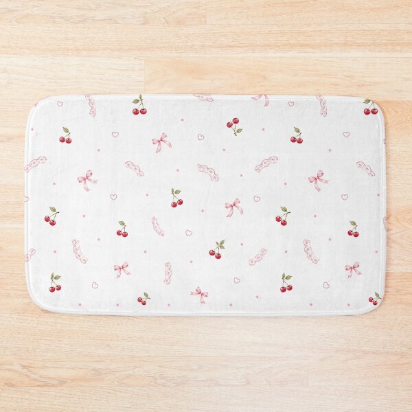 Item preview, Coquette Cherry Lace Bow Pattern designed and sold by pola-pola.
