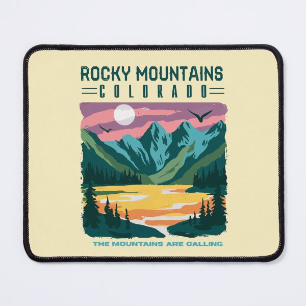 Item preview, Rocky Mountains Scenic Retro Design designed and sold by hurmerinta.