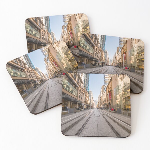 Item preview, Empty George Street, Sydney | Deserted CBD, NSW, Australia - Minimalist Architecture Art designed and sold by Ross.A.Campbell.