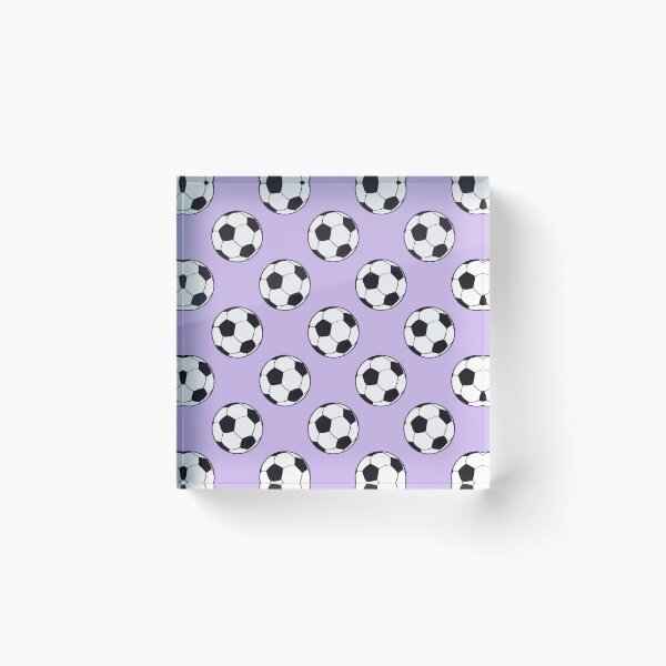Item preview, Simple Brushwork Soccer Ball (Purple Background) designed and sold by KharaFox Design.