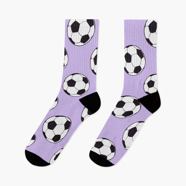 Item preview, Simple Brushwork Soccer Ball (Purple Background) designed and sold by KharaFox Design.