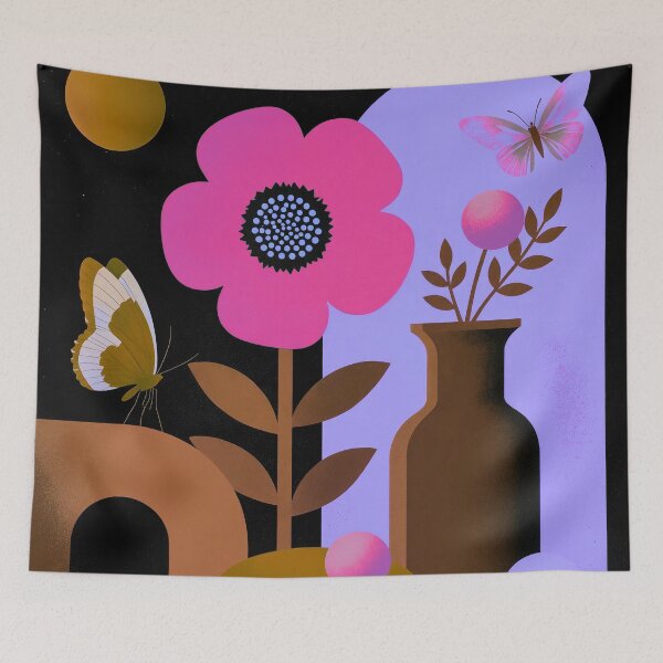 Item preview, Pink Moon Garden Geometry designed and sold by joycrysstudio.